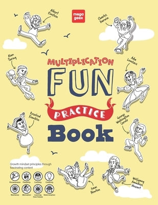 MegaGeex Multiplication Fun Practice Book: Times Table & Skip Counting Math Up To 12, Ages 6-8; Grades 3-5 133 Pages Dot-To-Dot, Cut-And-Glue, Puzzles by Publishing, Megageex