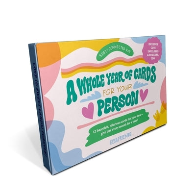 A Whole Year of Cards for Your Person 12 Assorted Greeting Cards & Envelopes Stationery Kit with Stickers by Em & Friends