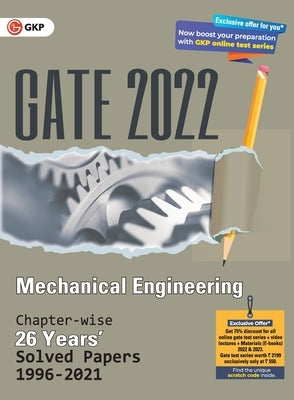 GATE 2022 Mechanical Engineering - 26 Years Chapter-wise Solved Papers (1996-2021) by G K Publications (P) Ltd
