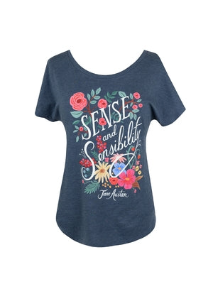 Puffin in Bloom: Sense and Sensibility Women's Relaxed T-Shirt Small by Out of Print