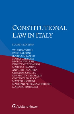 Constitutional Law in Italy by Onida, Valerio