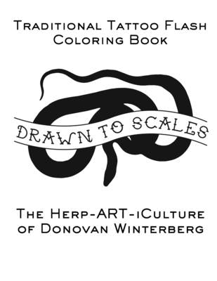 Drawn to Scales: Traditional Tattoo Flash Coloring Book by Winterberg, Donovan
