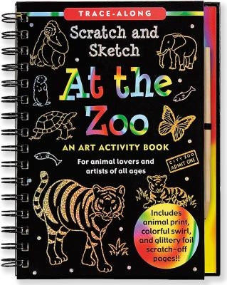 Scratch & Sketch at the Zoo (Trace-Along) [With Wooden Stylus] by Peter Pauper Press, Inc
