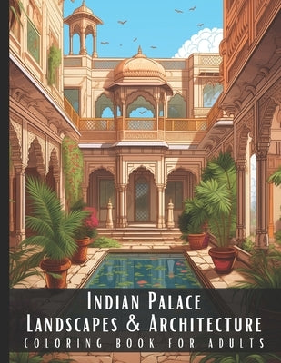 Indian Palace Landscapes & Architecture Coloring Book for Adults: Beautiful Nature Landscapes Sceneries and Foreign Buildings Coloring Book for Adults by Palette, Artful