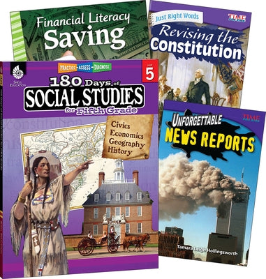 Learn-At-Home: Social Studies Bundle Grade 5: 4-Book Set by Multiple Authors