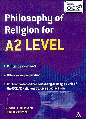 Philosophy of Religion for A2 Level by Wilkinson, Michael B.