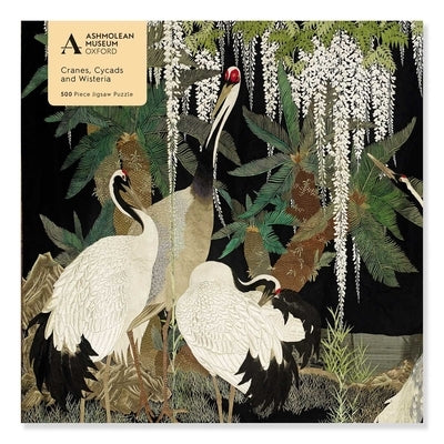 Adult Jigsaw Puzzle Ashmolean: Cranes, Cycads and Wisteria (500 Pieces): 500-Piece Jigsaw Puzzles by Flame Tree Studio