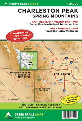Charleston Peak, NV No. 2470s by Maps, Green Trails