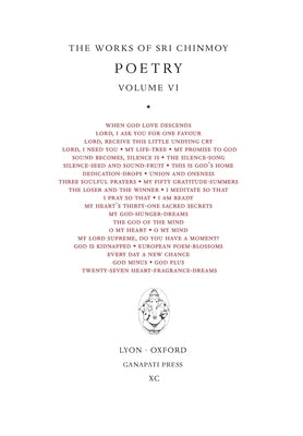 Poetry VI by Chinmoy, Sri