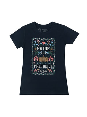 Puffin in Bloom: Pride and Prejudice Women's Crew T-Shirt Small by Out of Print
