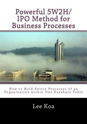 Powerful 5W2H/IPO Method for Business Pocesses: How to hold entire processes of an organization within one database table? by Koa, Lee