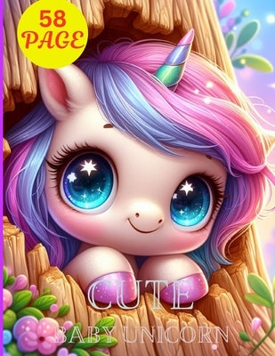 cute baby unicorn: Embark on a whimsical journey through 58 enchanting coloring pages featuring irresistibly cute baby unicorns by Gabriel, Matei