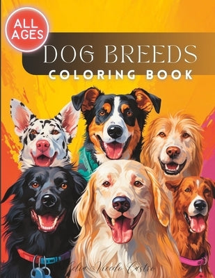 Dog Breeds Coloring Book: For all ages, colorful creatures. by Vicedo Castro, Celia
