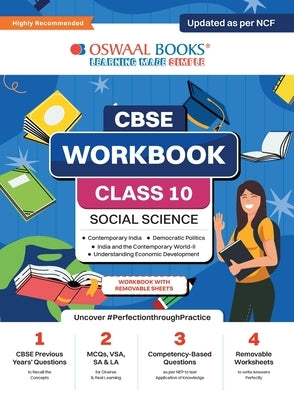 Oswaal CBSE Workbook Social Science Class 10 Updated as per NCF For better results For 2024 Exam by Oswaal Editorial Board