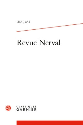 Revue Nerval by Classiques Garnier