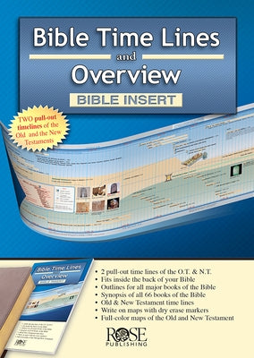 Bible Time Lines and Overview - Bible Insert by Rose Publishing