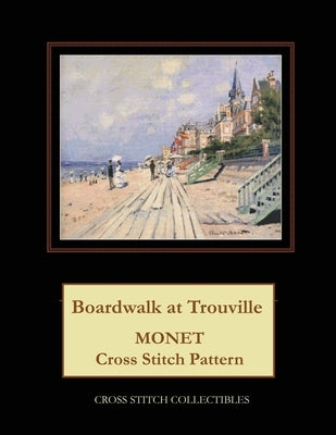 Boardwalk at Trouville: Monet Cross Stitch Pattern by George, Kathleen