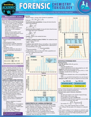 Forensic Chemistry & Toxicology: A Quickstudy Laminated Reference Guide by Bell, Suzanne
