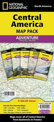 Central America [Map Pack Bundle] by National Geographic Maps