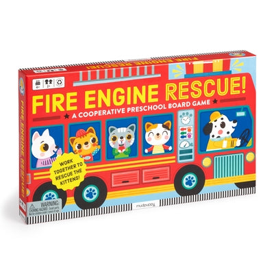 Fire Engine Rescue! Cooperative Board Game by Mudpuppy