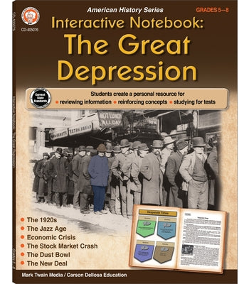 Interactive Notebook: The Great Depression by Cameron, Schyrlet