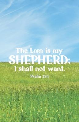 Funeral Bulletin: My Shepherd (Package of 100): Psalm 23:1 (Kjv) by Broadman Church Supplies Staff