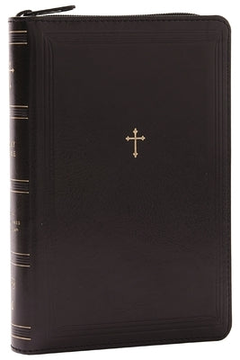Nkjv, Compact Paragraph-Style Reference Bible, Leathersoft, Black with Zipper, Red Letter, Comfort Print: Holy Bible, New King James Version by Thomas Nelson