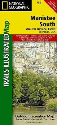 Manistee South Map [Manistee National Forest] by National Geographic Maps