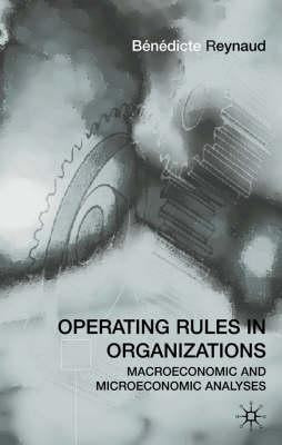Operating Rules in Organizations: Macroeconomic and Microeconomic Analyses by Reynaud, B.