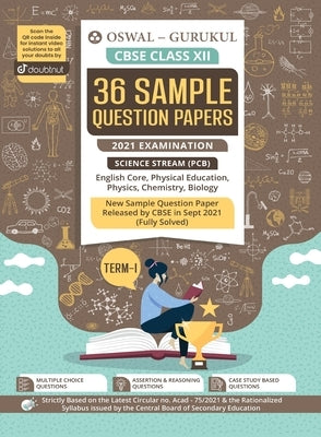 36 Sample Question Papers Science Stream (PCB): CBSE Class 12 for Term-I November 2021 Examination by Oswal