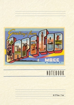 Vintage Lined Notebook Greetings from Cape Cod, Mass. by Found Image Press