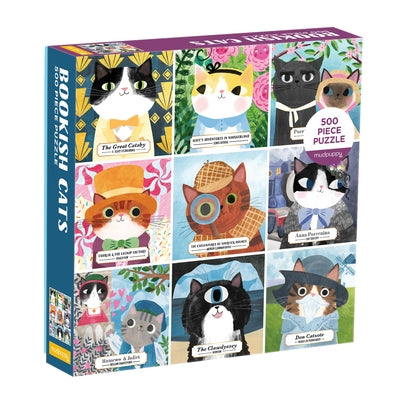 Bookish Cats 500 Piece Family Puzzle by Mudpuppy