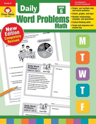 Daily Word Problems Math, Grade 6 Teacher Edition by Evan-Moor Corporation