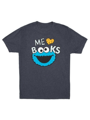Sesame Street Cookie Monster: Me Love Books Unisex T-Shirt Small by Out of Print