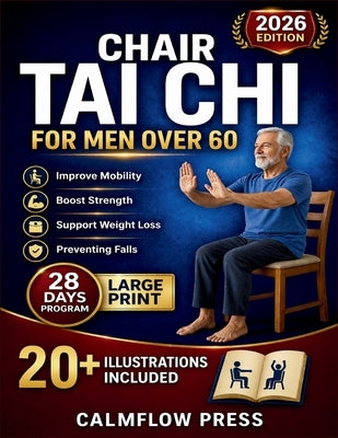 Chair Tai Chi for Men Over 60: Safe, seated Tai Chi techniques to improve mobility, boost strength, and support weight loss for men over 60, all while by Press, Calmflow
