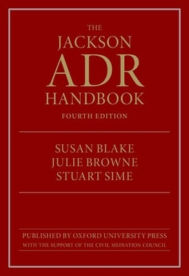 The Jackson Adr Handbook by Sime, Stuart