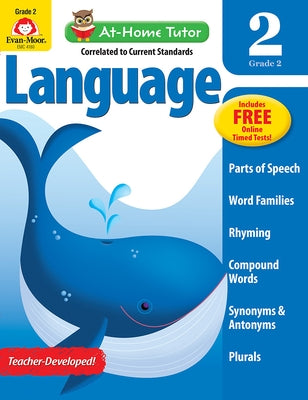 At-Home Tutor: Language, Grade 2 Workbook by Evan-Moor Corporation