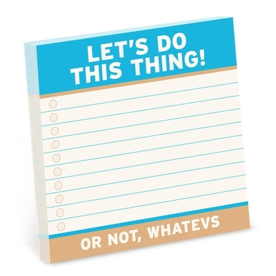 Let's Do This Thing Real Big Stickies by Knock Knock