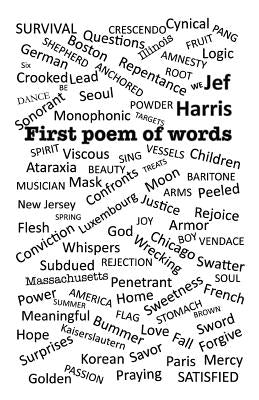 First Poem of Words by Harris, Jef