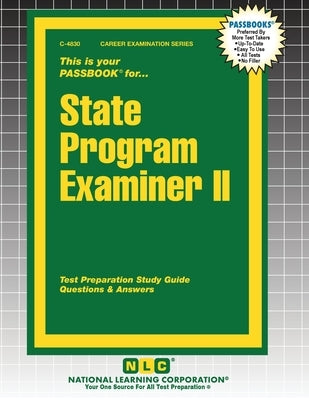 State Program Examiner II by Passbooks