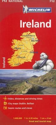 Michelin Ireland Road and Tourist Map by Michelin