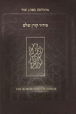 Koren Shalem Siddur with Tabs, Compact, Brown Leather by Sacks, Jonathan