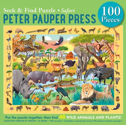 Safari Seek & Find 100-Piece Jigsaw Puzzle by Butterly, Mikki