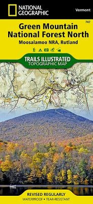 Green Mountain National Forest North Map [Moosalamoo National Recreation Area, Rutland] by National Geographic Maps