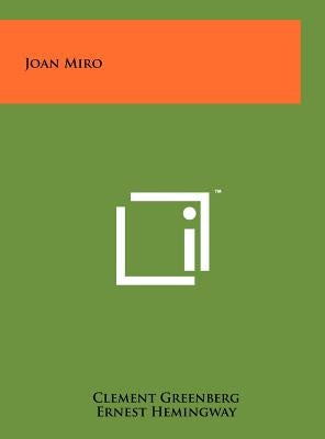 Joan Miro by Greenberg, Clement