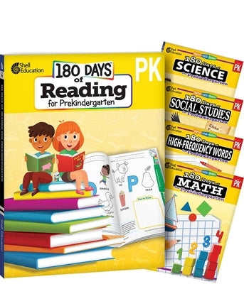180 Days(tm) Reading, Math, High-Frequency Words Social Studies, and Science for Pre K 5- Book Set: Practice, Assess, Diagnose by Multiple Authors