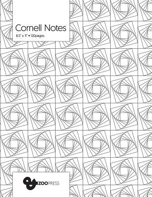 Cornell Notes: Geometric Vortex - Best Note Taking System for Students, Writers, Conferences. Cornell Notes Notebook. Large 8.5 x 11, by &zoo Press