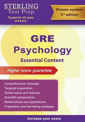 GRE Psychology: Comprehensive Review for GRE Psychology Subject Test by Test Prep, Sterling