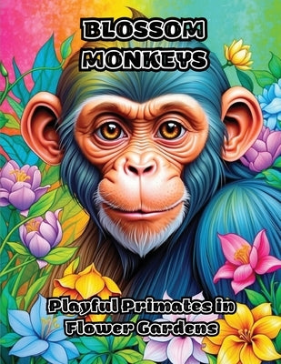 Blossom Monkeys: Playful Primates in Flower Gardens by Colorzen