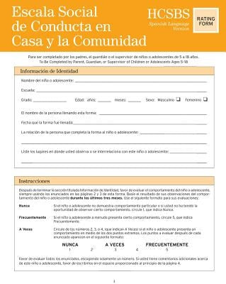 Home and Community Social Behavior Scales Rating Form in Spanish by Merrell, Kenneth